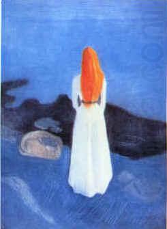 Young Girl on a Jetty, Edvard Munch